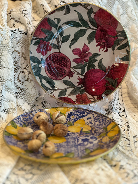 Napkin Decoupage Plates - Oct 28